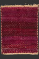 TM 2284, Ait Youssi pile rug with a small pattern diamond grid drawing in a half relief technique, a spectacular abrash in the mauve / purple hues + some white + brick red hints shimmering through, central Middle Atlas, Morocco, 1970s/80s, 235 x 175 cm / 7' 10'' x 5' 10'', high resolution image + price on request